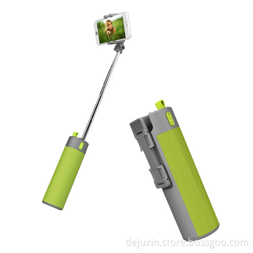 2017 new arrival 2000mah wireless bluetooth speaker with selfie stick